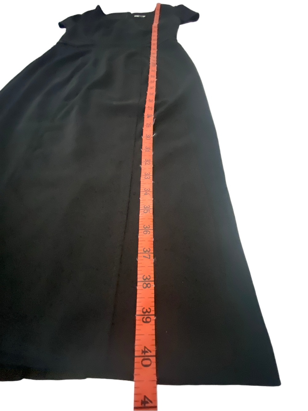 New York & Company Black Cap-Sleeve Sheath Dress with Waist Belt - Picture 8 of 9